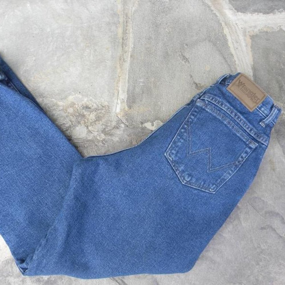 High-Waisted Fleece-Lined Wrangler Jeans